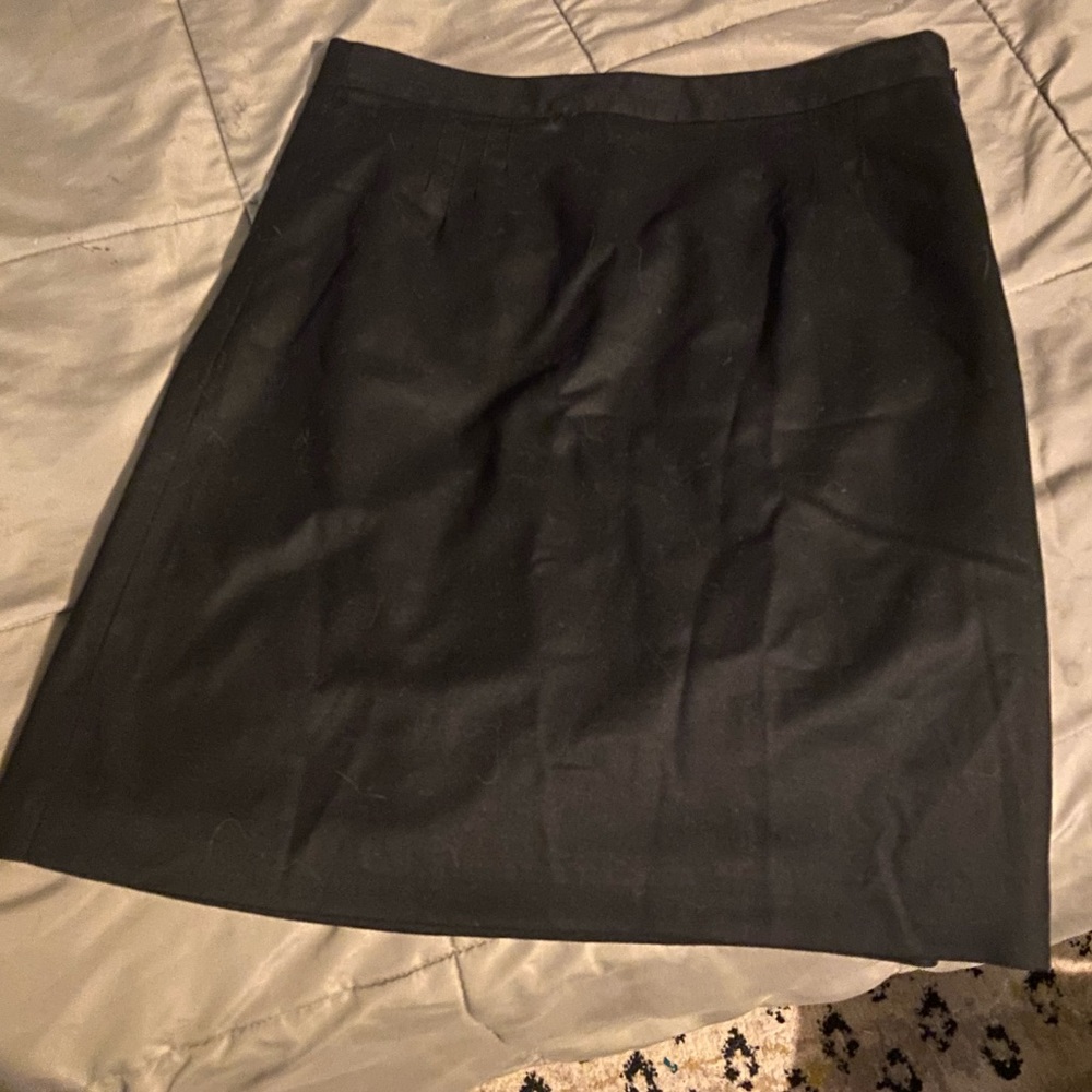 Black j crew a line skirt
